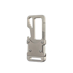 Titanium Alloy Key Chain Carabiner Opener Wrench Cutter EDC Outdoor Multi Tools 07FC0E-D4 - KOEEK