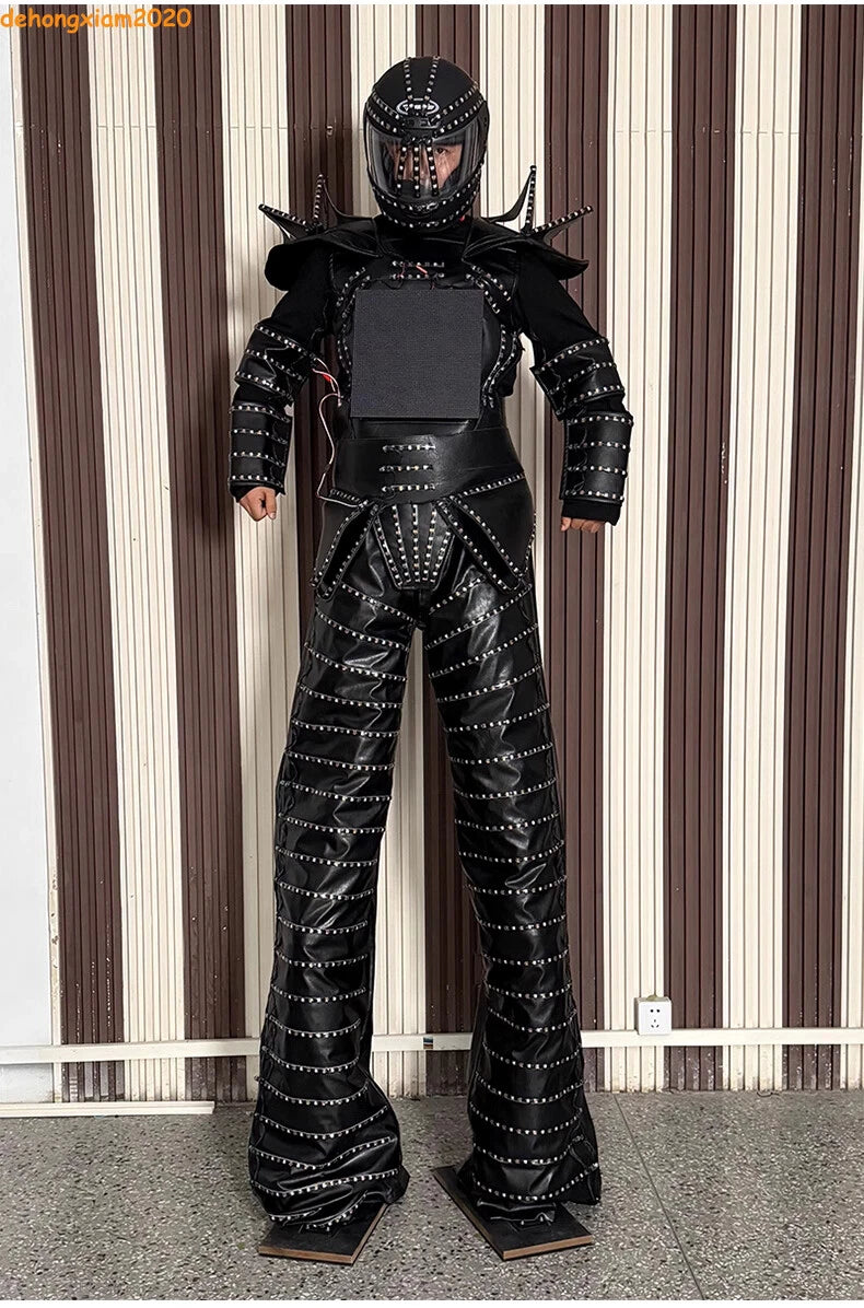 LED Stilts Robot Programming Costume Illuminated Dance Club Bar Clothes Suit 07FC0E-D4 - KOEEK