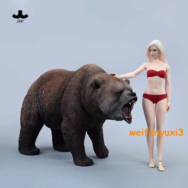 1/6 JXK Brown Bear Model Realistic Fierce Animal Soldier Scene GK Statue Toy 07FC0E-D4 - KOEEK
