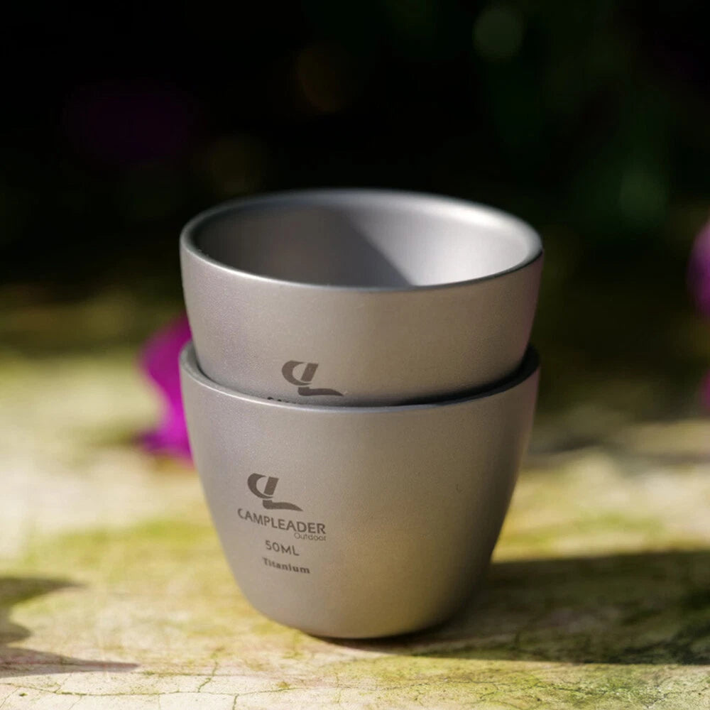 Titanium Outdoor Tea Set Travel Coffe Mug Portable Coffee Cup EDC Gifts 07FC0E-D4 - KOEEK