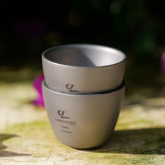 Titanium Outdoor Tea Set Travel Coffe Mug Portable Coffee Cup EDC Gifts 07FC0E-D4 - KOEEK