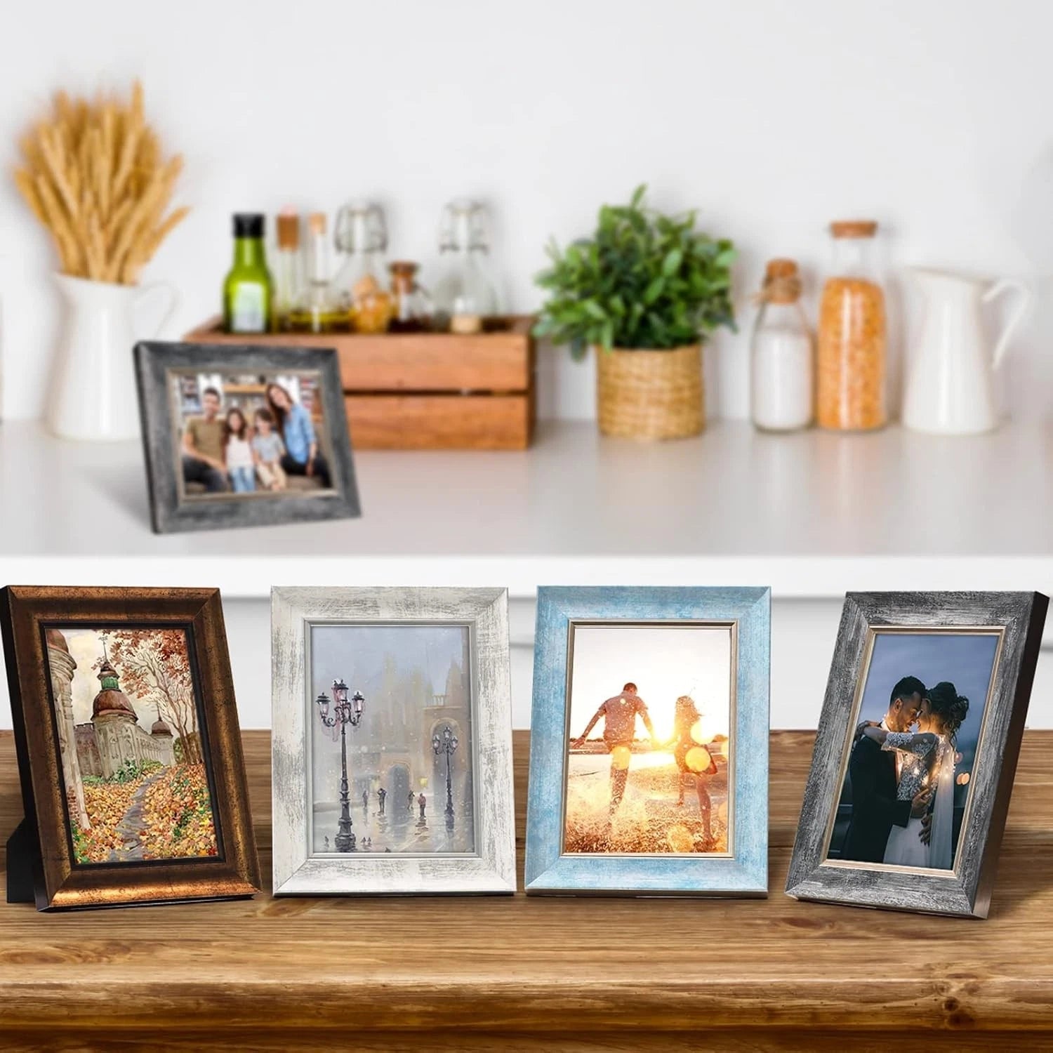 8x10 Photo Frame Set (4 pieces) Vintage Style Photo Frame 07FC0E-D4 - KOEEK