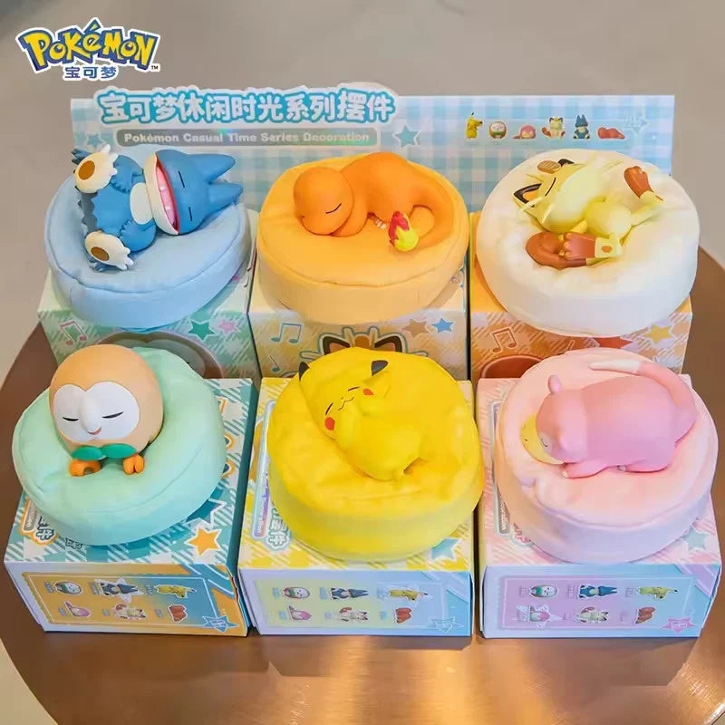 Pikachu Meowth Charmander Munchlax Slowpoke Rowlet Casual Time Collection 07FC0E-D4 - KOEEK