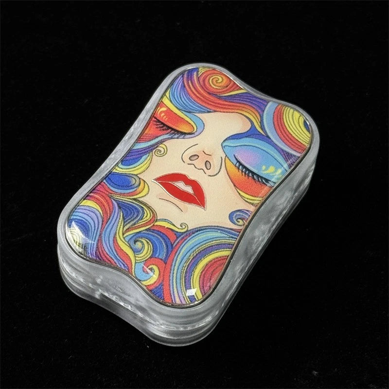 Rainbow Girl EDC Fidget Toy Zinc Alloy PC Mechanical Push EDC Fidget Slider Gift 07FC0E-D4 - KOEEK