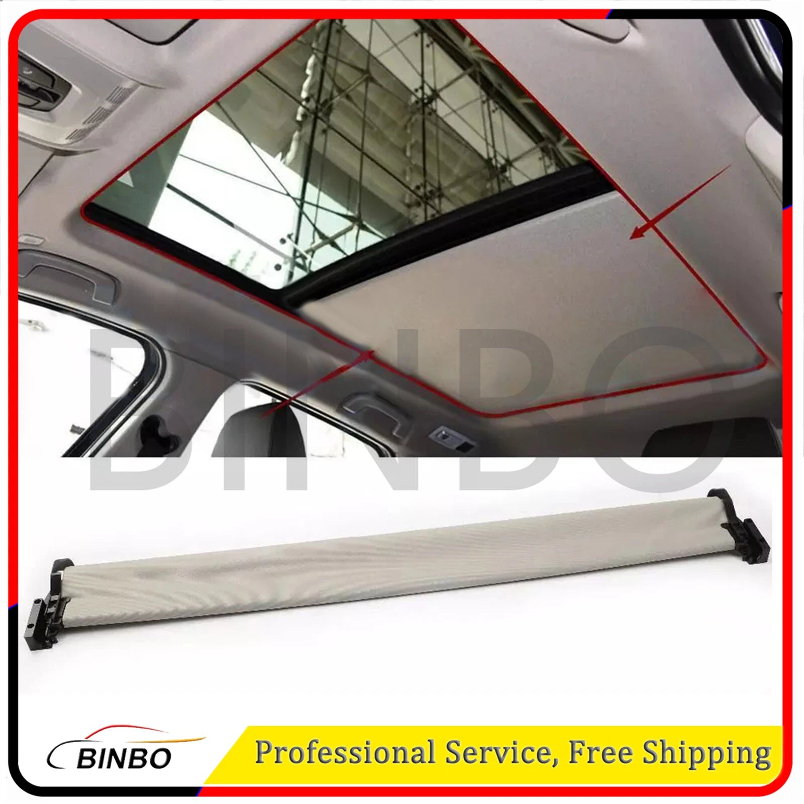 For BMW X1 2016 2017 2018 Sunroof Window Shade 54107391796 xDrive28i 2.0L 1.5L 07FC0E-D4 - KOEEK