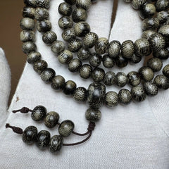 Natural Agarwood Bead Bracelet 108 Beads 10mm Meditation Prayer 07FC0E-D4 - KOEEK
