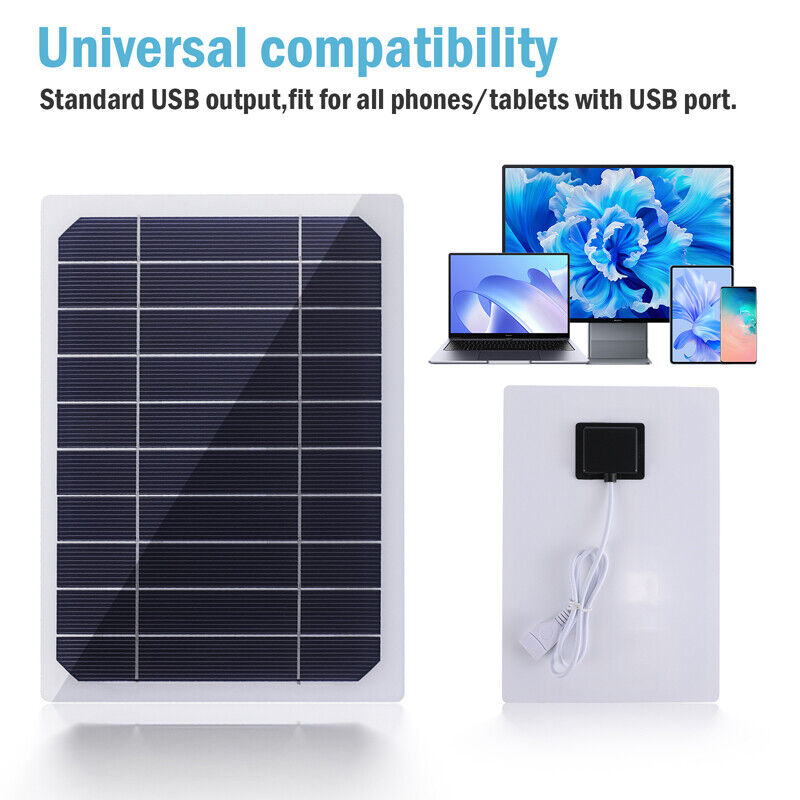 ny Solar Panel Portable PV Power Bank Outdoor Camping Vandring USB Telefonlader