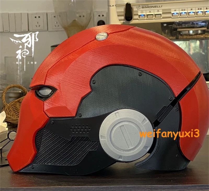 Red Hood Batman Helmet 3D Printed Full Face Mask Handmade Cosplay Props HANDMADE - KOEEK
