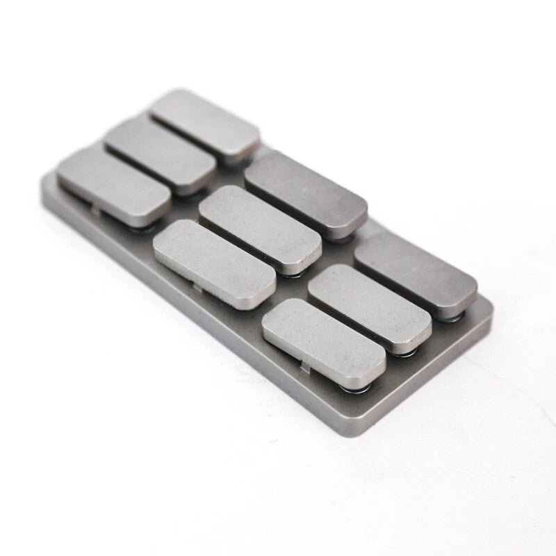 6 Keys 9 Keys Piano Key Fidget Toy Creative Stainless Steel Seesaw Fidget Slider 07FC0E-D4 - KOEEK