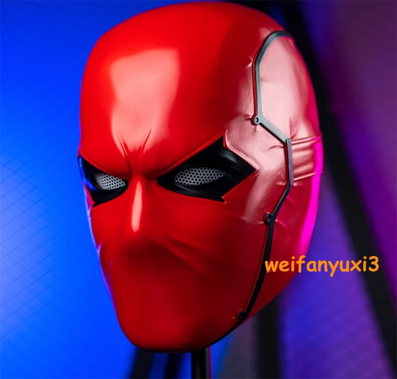 Halloween Red Hood Mask Cosplay Batman Superhero 1/1 Helmet Marvel Wearable 07FC0E-D4 - KOEEK