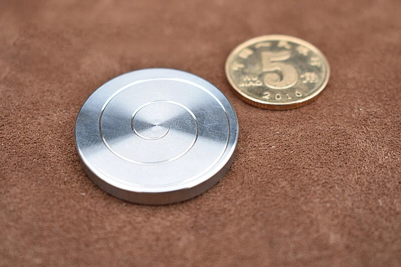 Brass Stainless Steel Spinning Top Coin Hand Spinner Anti Stress EDC Fidget Toys 07FC0E-D4 - KOEEK