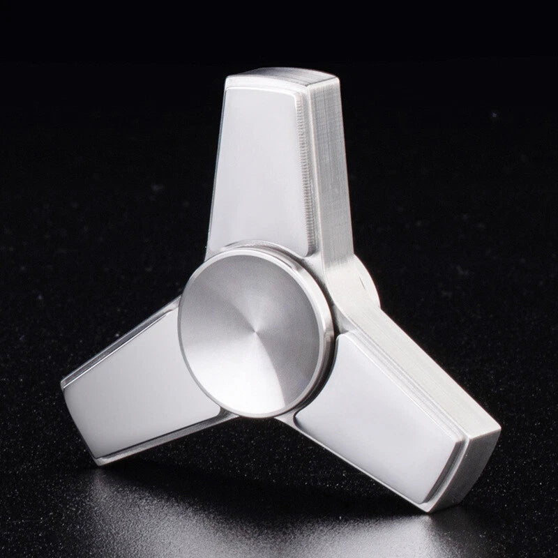 Stainless Steel Threeleaf Fidget Spinner EDC Fidget Toys Hand Spinner ADHD Tool 07FC0E-D4 - KOEEK