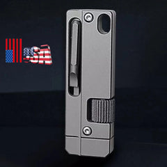 For EDC Titanium Alloy Multi tool Adjustable Wrench Pocket With Bit Holder HOT 07FC0E-D4 - KOEEK