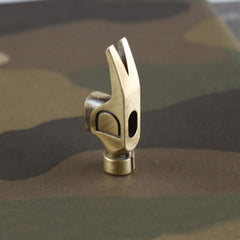 Solid Retro Brass DIY Hammer Creative Crowbar Keychain Knife Pendant EDC Tool 07FC0E-D4 - KOEEK