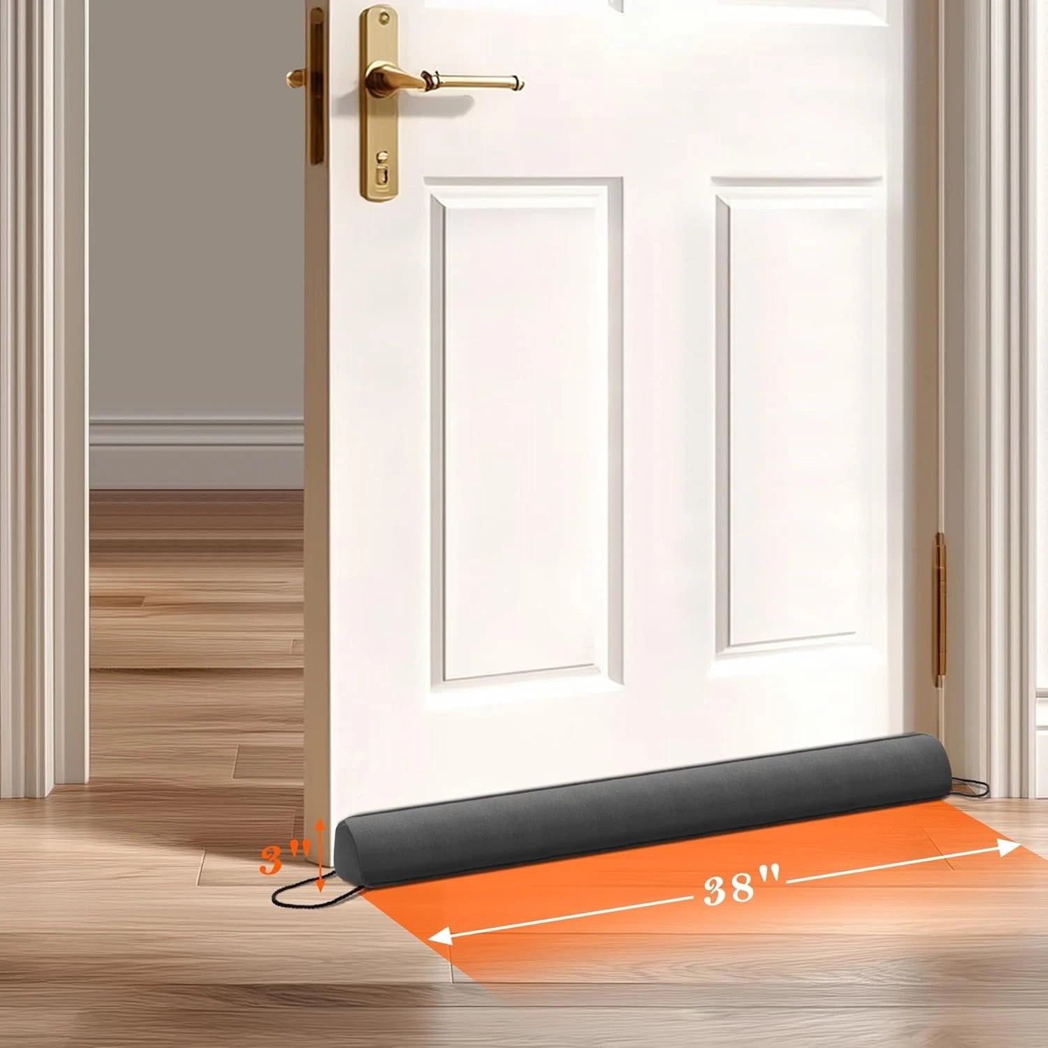 38-inch door gap wind deflector,blocks hot and cold air,equipped with removable 07FC0E-D4 - KOEEK