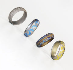 TC4 Titanium Alloy Tire pattern Finger Ring Necklace Pendant bead Decorative EDC 07FC0E-D4 - KOEEK