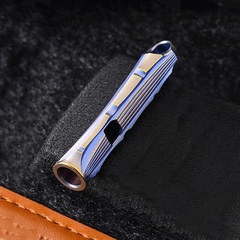 EDC Titanium Alloy Safty Whistle Pendant Necklace Keychain outdoor Hiking Tool 07FC0E-D4 - KOEEK