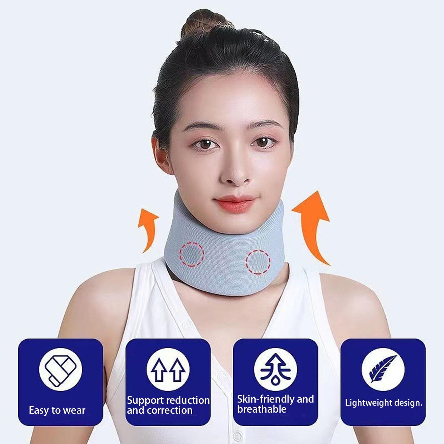 new Neck Brace Anti-Snoring For Sleeping Neck Pain and Support Adjustable Collar koeek - KOEEK