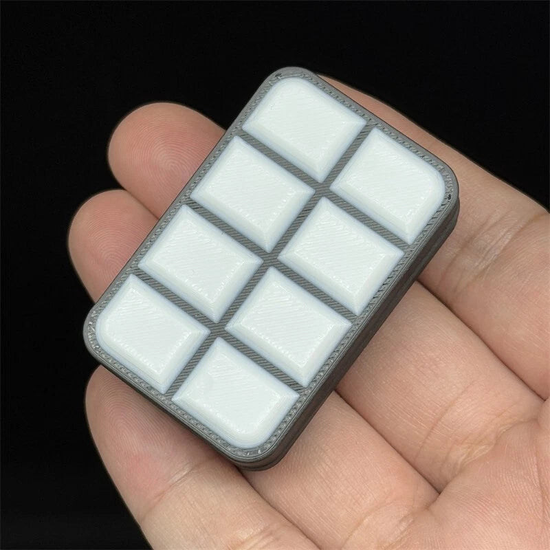 Novelty 3D Chocolate Block Fidget Toys EDC Plastic Push Fidget Slider Fun Toy 07FC0E-D4 - KOEEK