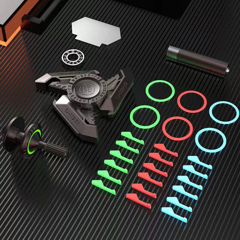 EDC Adult Metal Fidget Toys Whirlwind Slash Fidget Spinner ADHD Hand Spinner Hot 07FC0E-D4 - KOEEK