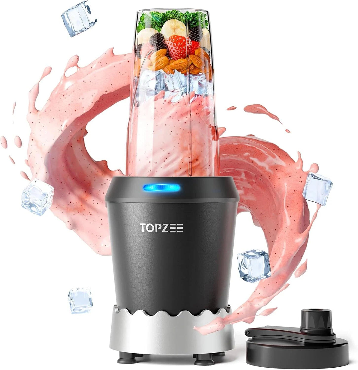Smoothie Blender, 1000 Watt Smoothie Machine Personal Portable Blender. 07FC0E-D4 - KOEEK
