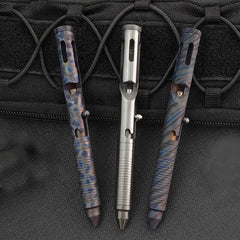 EDC TC4 Titanium Alloy Signature Pen Pocket Multi-purpose Tool Ballpoint Pen 07FC0E-D4 - KOEEK