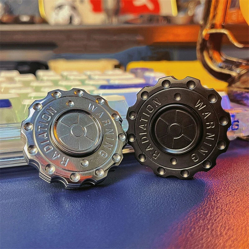 Radiation Warning Fidget Clicker Spinner EDC Gear Hand Spinner Adult Fidget Toys 07FC0E-D4 - KOEEK
