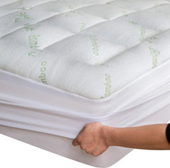 Viscose queen size mattress made of bamboo fiber, fits 8-20 inch mattresses 07FC0E-D4 - KOEEK