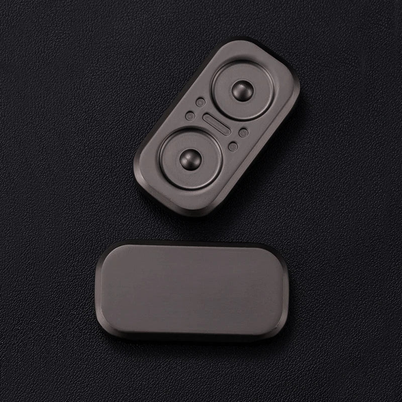 Owl Push Slider Fidget Slider Toy Adult Metal Fidget Toy Finger Push Spin Coins 07FC0E-D4 - KOEEK