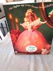 1993 Mattel #10610 Angel Lights Barbie Doll Christmas Tree Topper Ltd Ed NIB BARBIE - KOEEK