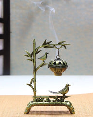 Bamboo Style Hanging Incense Burner Home Indoor Decor Chinese Censer 07FC0E-D4 - KOEEK