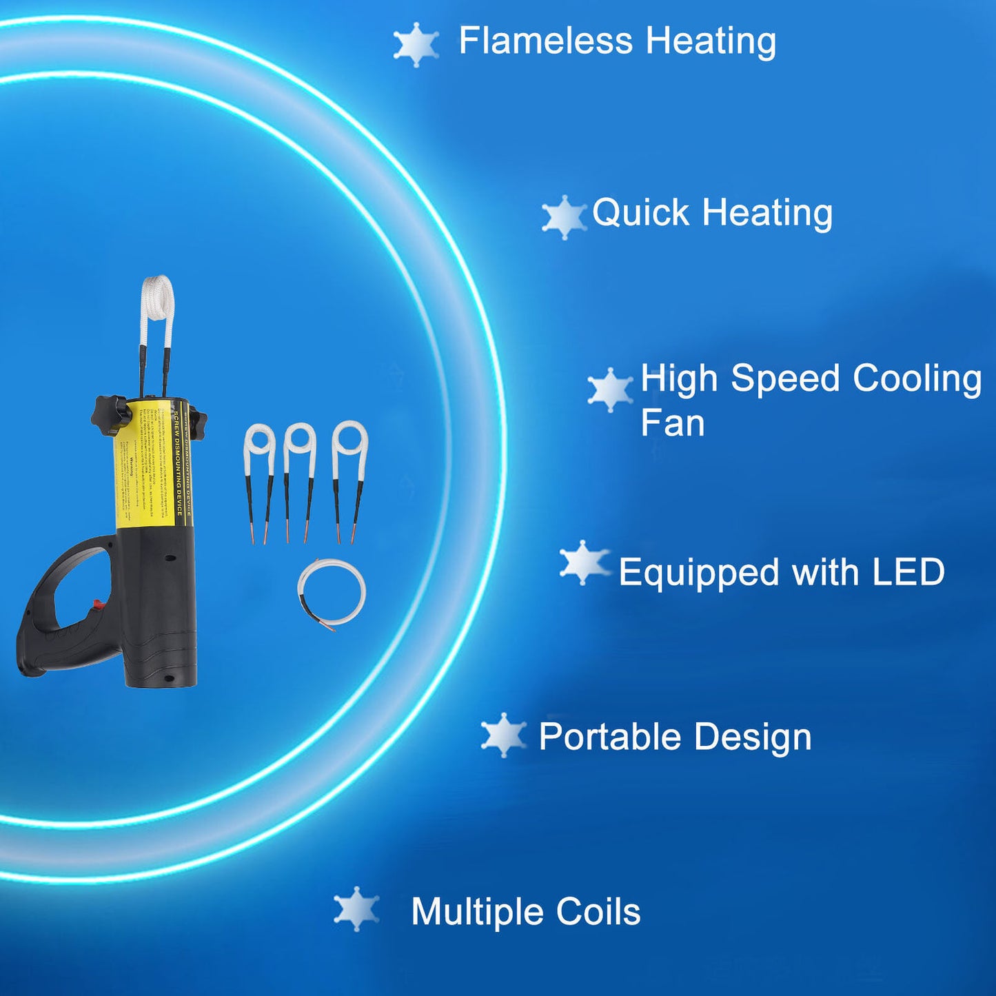 new  Magnetic Induction Heater 1500W Flameless Rusty Screw Nut Remove   Buster koeek - KOEEK