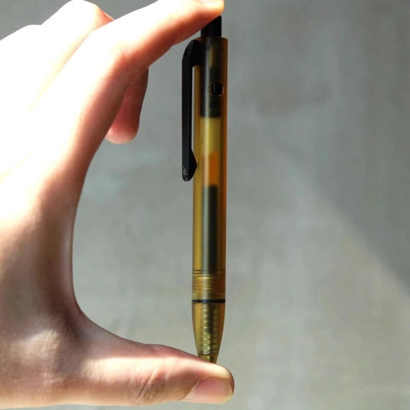 1PC PEI Ballpoint Pen EDC Pocket Pen Office Business Writing Signature Gift 07FC0E-D4 - KOEEK