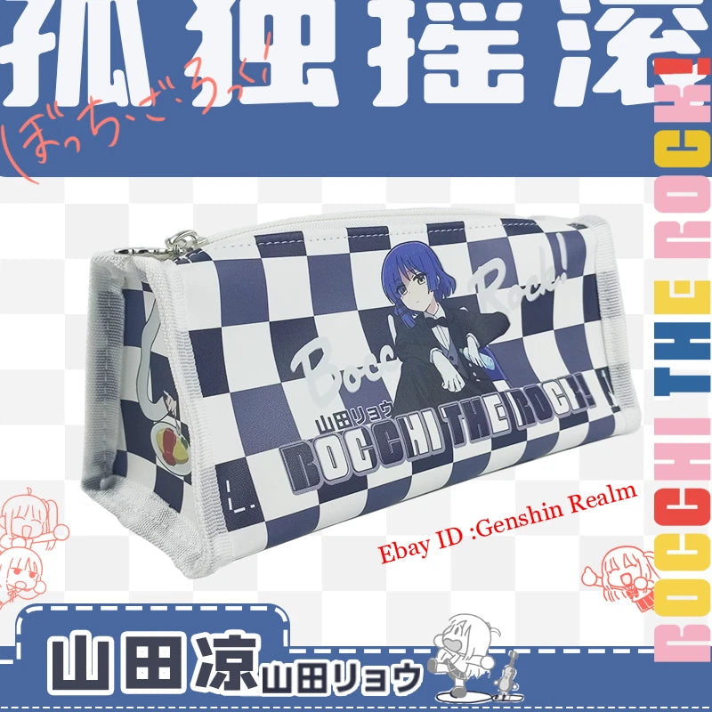 Anime BOCCHI THE ROCK! Yamada Ryo Pen Organizer Student Pen Pouch Gift 07FC0E-D4 - KOEEK
