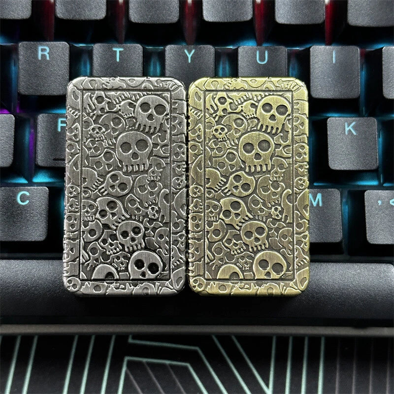 EDC Fidget Toys Metal Skull Magnetic Fidget Slider Adult Fidget Blocks ADHD Tool 07FC0E-D4 - KOEEK