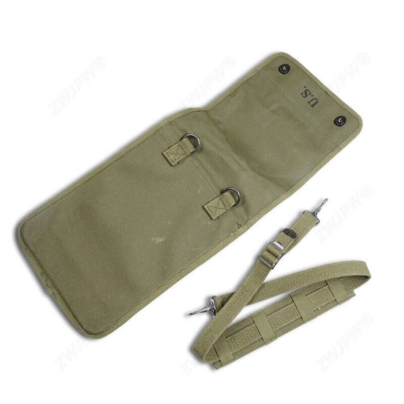 U.S. Military Army Green Map Case Canvas Tech Bag Pack Carry Pouch Shoulder Bag 07FC0E-D4 - KOEEK
