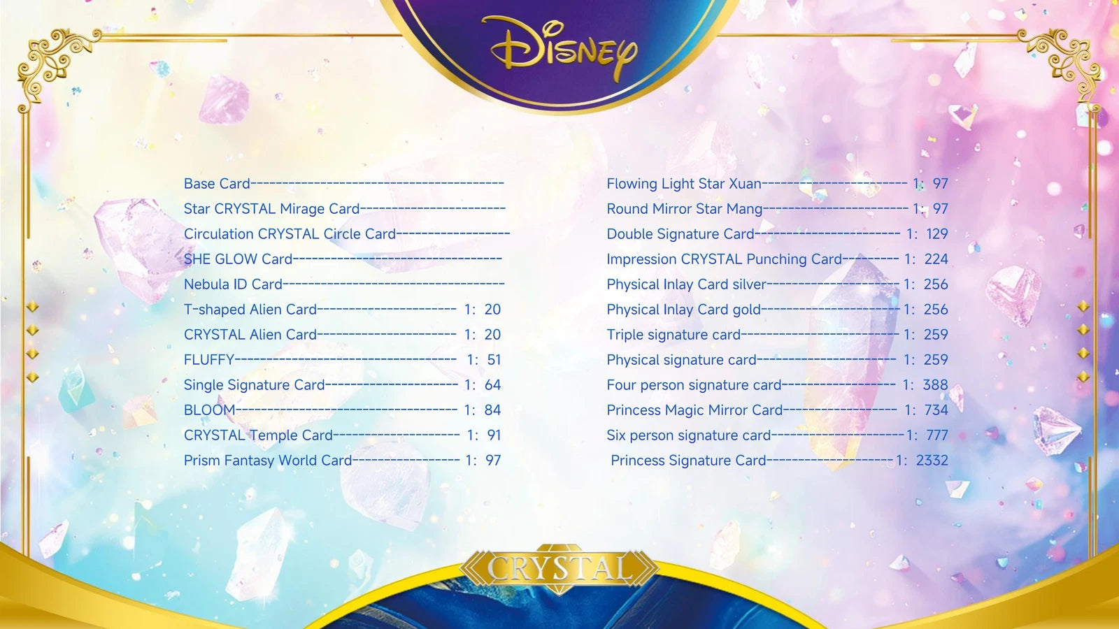 2026 CardFun Disney Crystal Series Trading Cards Hobby Box Sealed Pre-Order 07FC0E-D4 - KOEEK