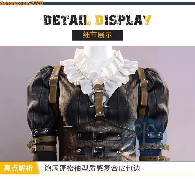 Alice: Madness Returns Black Alice Steamdress Game Cosplay Halloween Costume Set 07FC0E-D4 - KOEEK