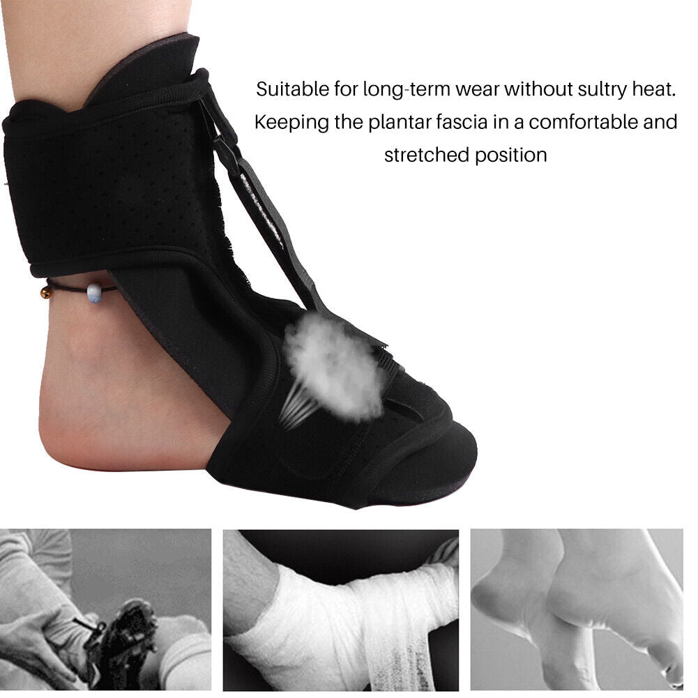 new Foot Drop Orthotic Brace Plantar Fasciitis Traction Strap Night Splint Care HGF koeek - KOEEK