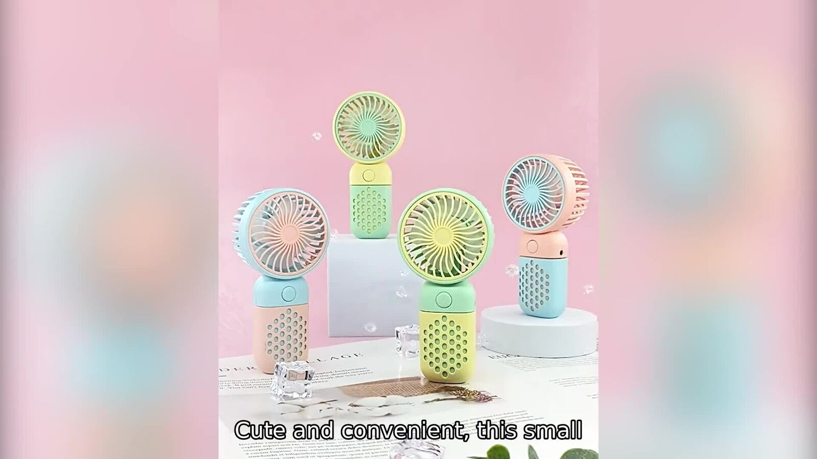 new Portable Mini Hand-held Small Cute Desk Fan Cooler Cooling USB Rechargeable koeek - KOEEK