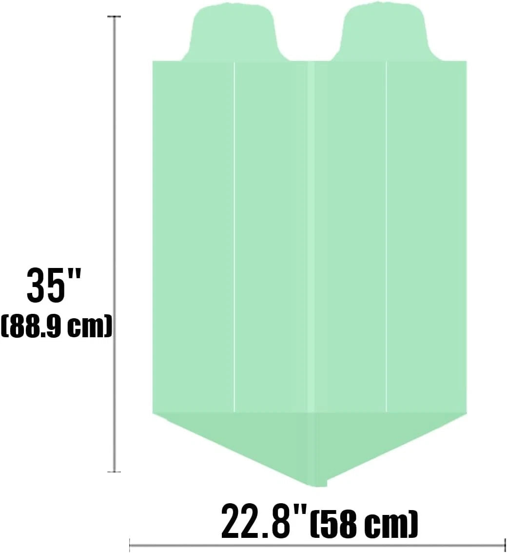 13-gallon flip-top compostable trash bags, pack of 50 07FC0E-D4 - KOEEK