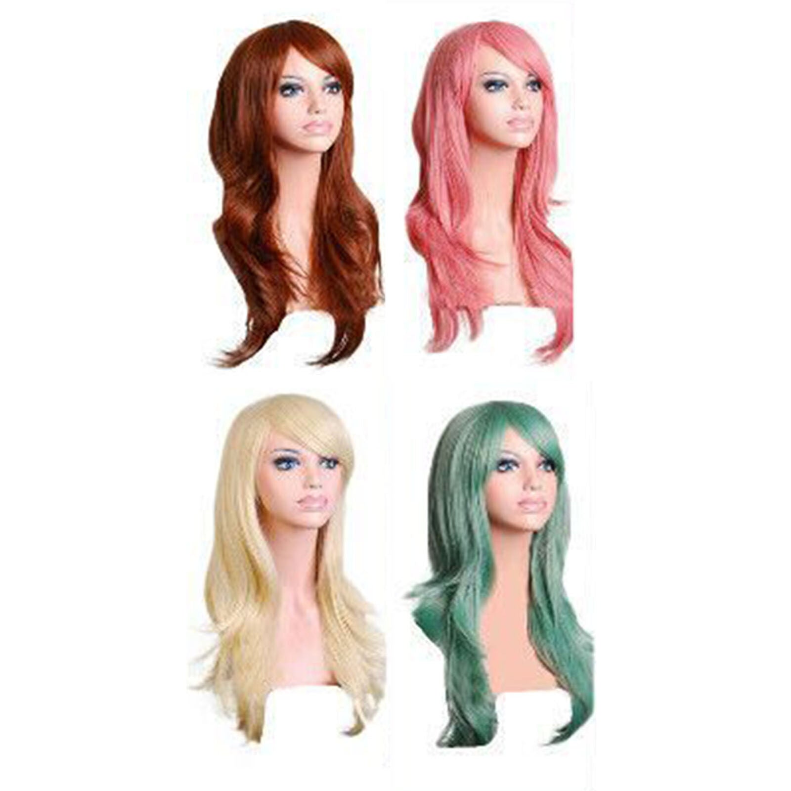 new Cosplay Long Curly Wavy Wig Women Girls Heat Resistant Fashionable Halloween ABE koeek - KOEEK