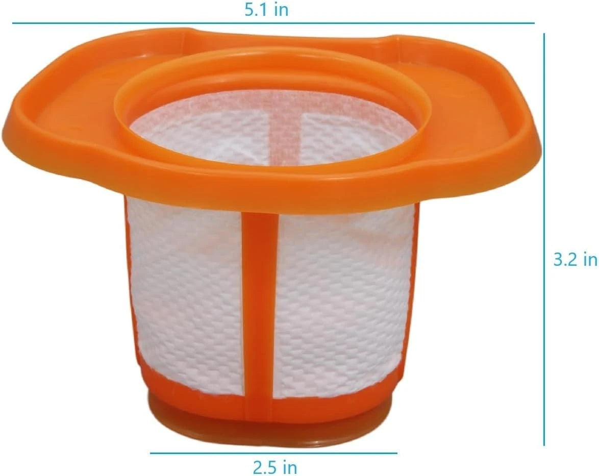 6-pack replacement filter cartridges  Suitable for handheld vacuum cleanermodels 07FC0E-D4 - KOEEK