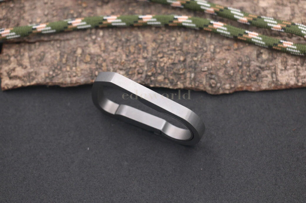 Titanium TC4 Key Chain Carabiner Bottle Opener Outdoor EDC Connector Tool 07FC0E-D4 - KOEEK