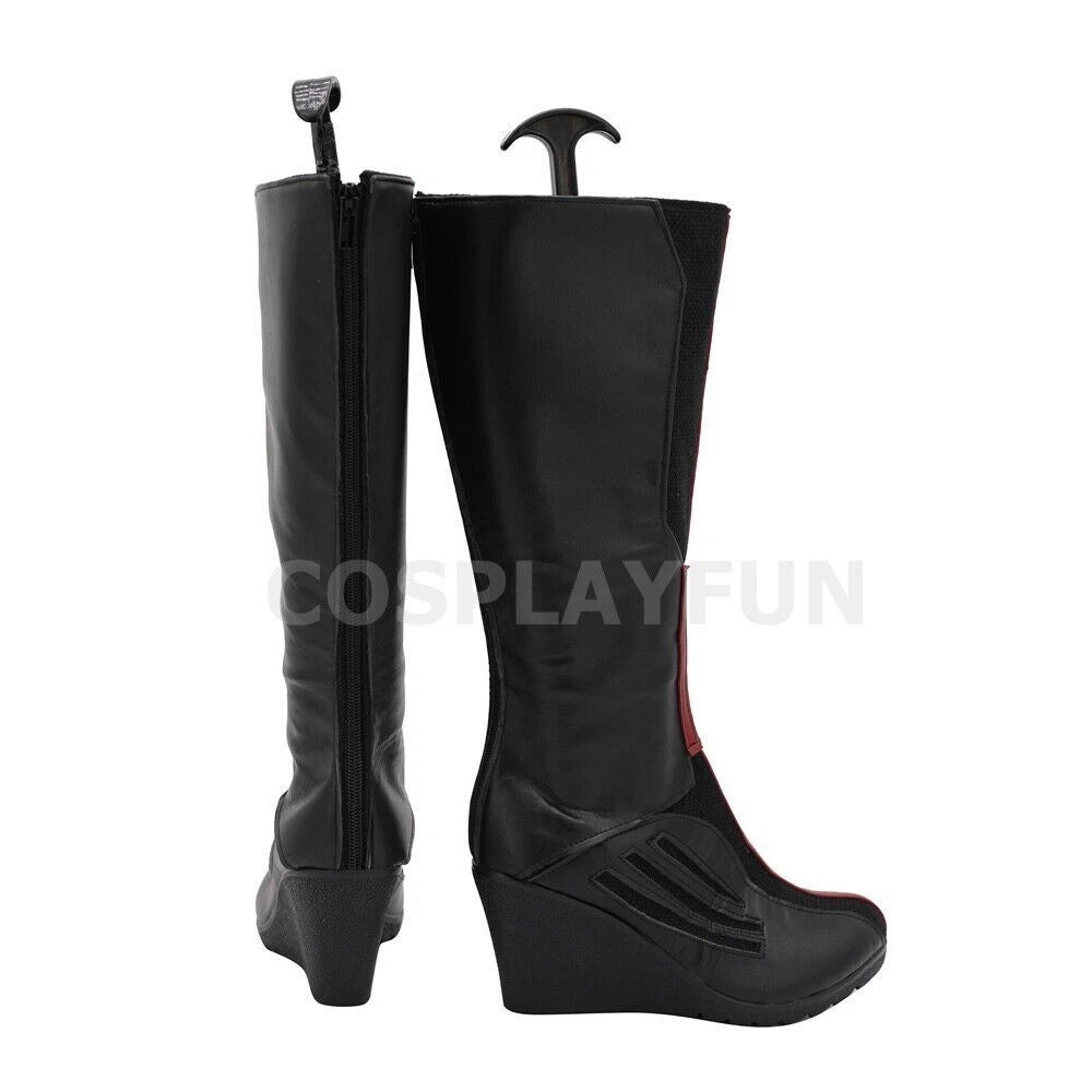 Wanda Vision Scarlet Witch Shoes Cosplay Wanda Maximoff Women Handmade Boots HANDMADE - KOEEK