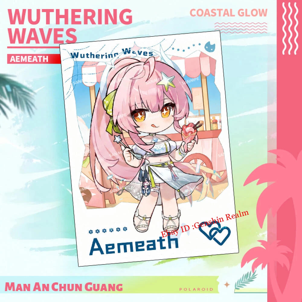 5Pcs/Set Anime Wuthering Waves Limited Edition Card Decor Collection Gift 07FC0E-D4 - KOEEK