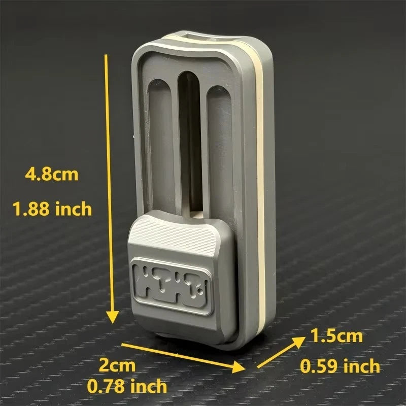 Stainless Steel Mechanical Push Fidget Slider Mini EDC Fidget Stress Relief 07FC0E-D4 - KOEEK