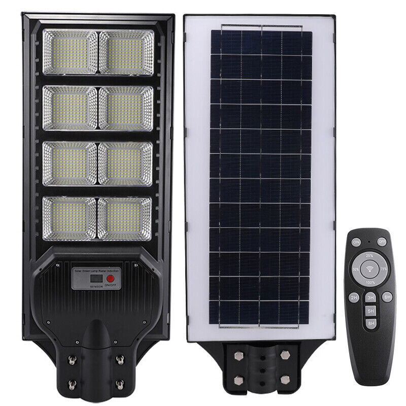 ny 10000000LM LED Solar Road Street Flood Light Utendørs Hage Hage Lampe Vanntett