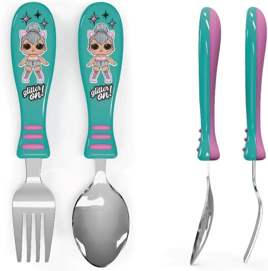 Zak Designs L.O.L. Surprise! Kitty Queen Fork & Spoon Set 2pc Kids ZAK_DESIGNS - KOEEK