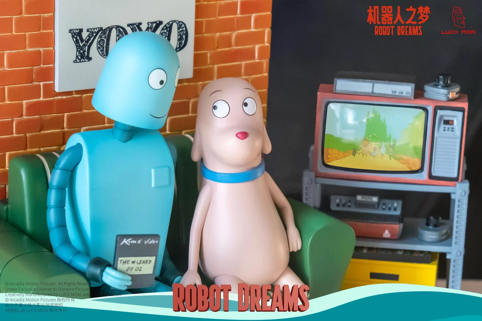 In Stock Official LUCK MOAI X Robot Dreams Collectible Figure Ornament Gift LUCK_MOAI - KOEEK